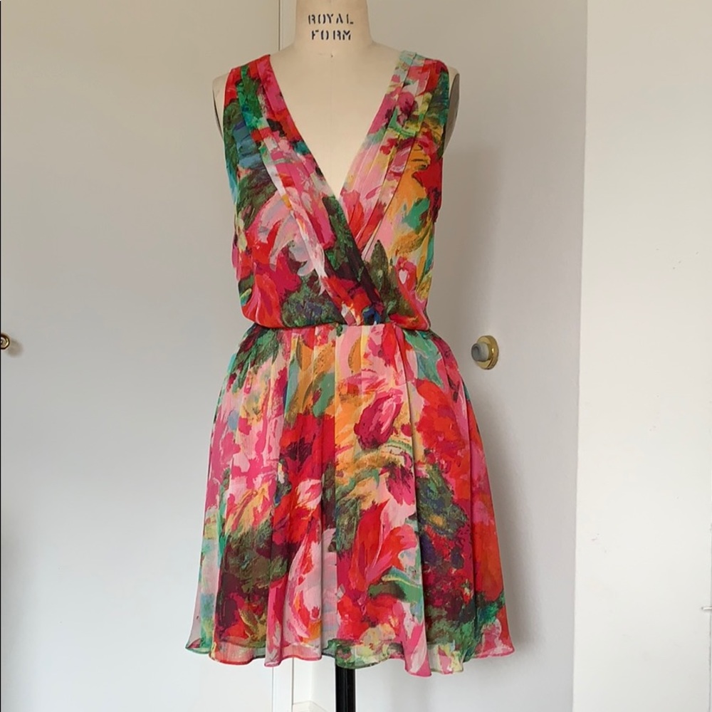 Jack by BB Dakota printed crinkle chiffon dress